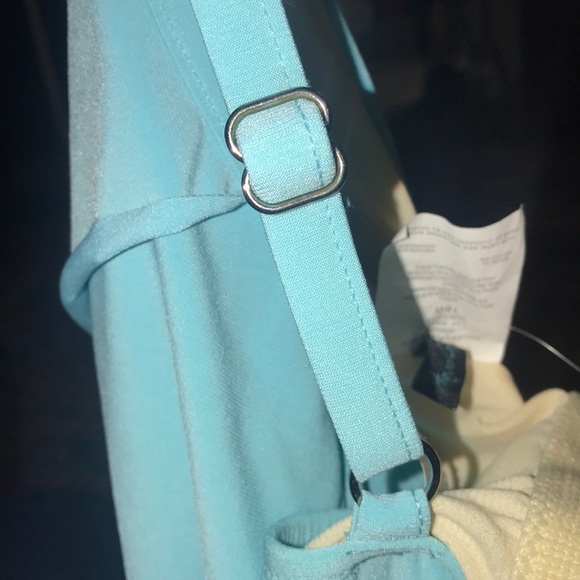 Plus Size Tiered Tankini-Aqua Green Blue/Green - Picture 5 of 12